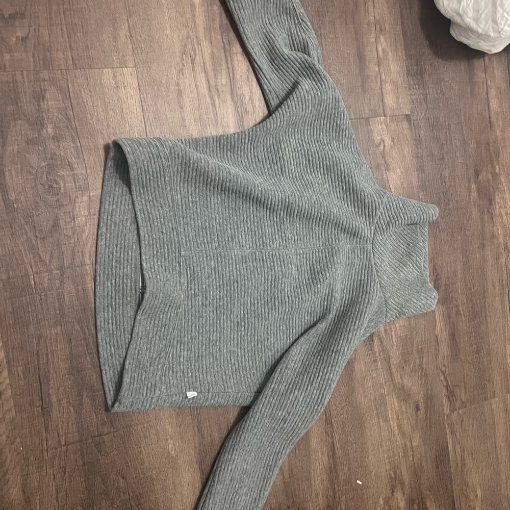 Zella Gray Cowl Neck Sweater